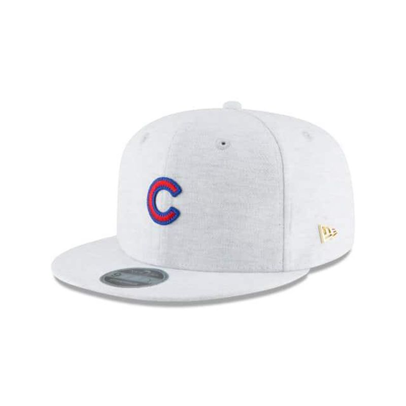 MLB Chicago Cubs Micro Stitch 9Fifty Snapback (OEI6570) - Grey New Era Caps